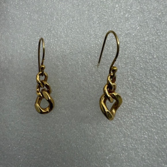 Smal hook Link‎ earrings gold - Picture 4 of 4
